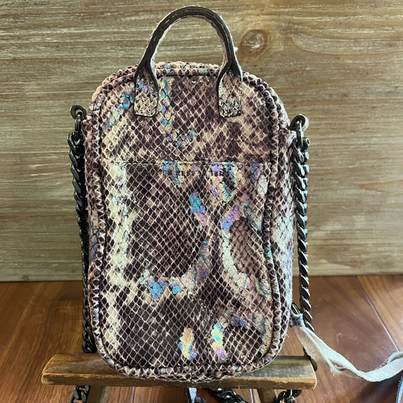 Aimee Kestenberg Leather Snake Print Crossbody - Picture 3 of 8
